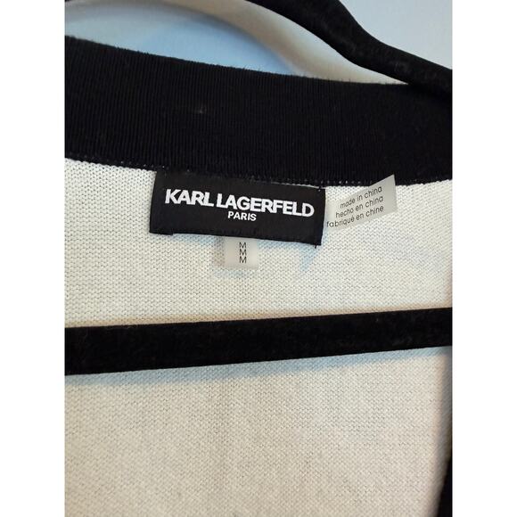 Karl Lagerfeld Paris Knit Cardigan Sweater - Picture 5 of 8
